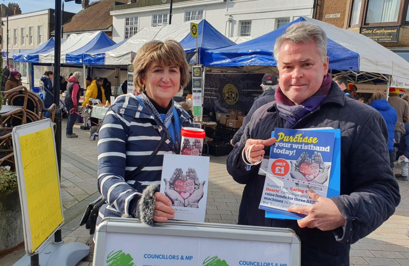 Cllr Tania Edwards with Tim Loughton MP