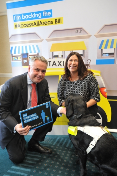 Tim Loughton & Guide Dog