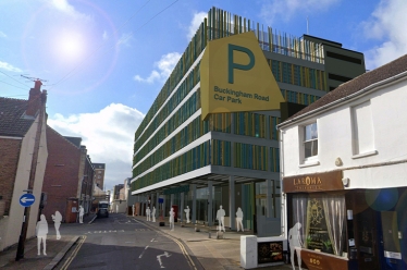 Photo: An artists's impression for the revamped Buckingham Road multi-storey