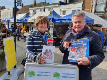 Cllr Tania Edwards with Tim Loughton MP